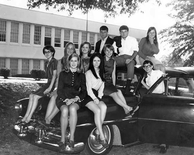 Annual Staff 1969 on Buddy's 1952 Dodge